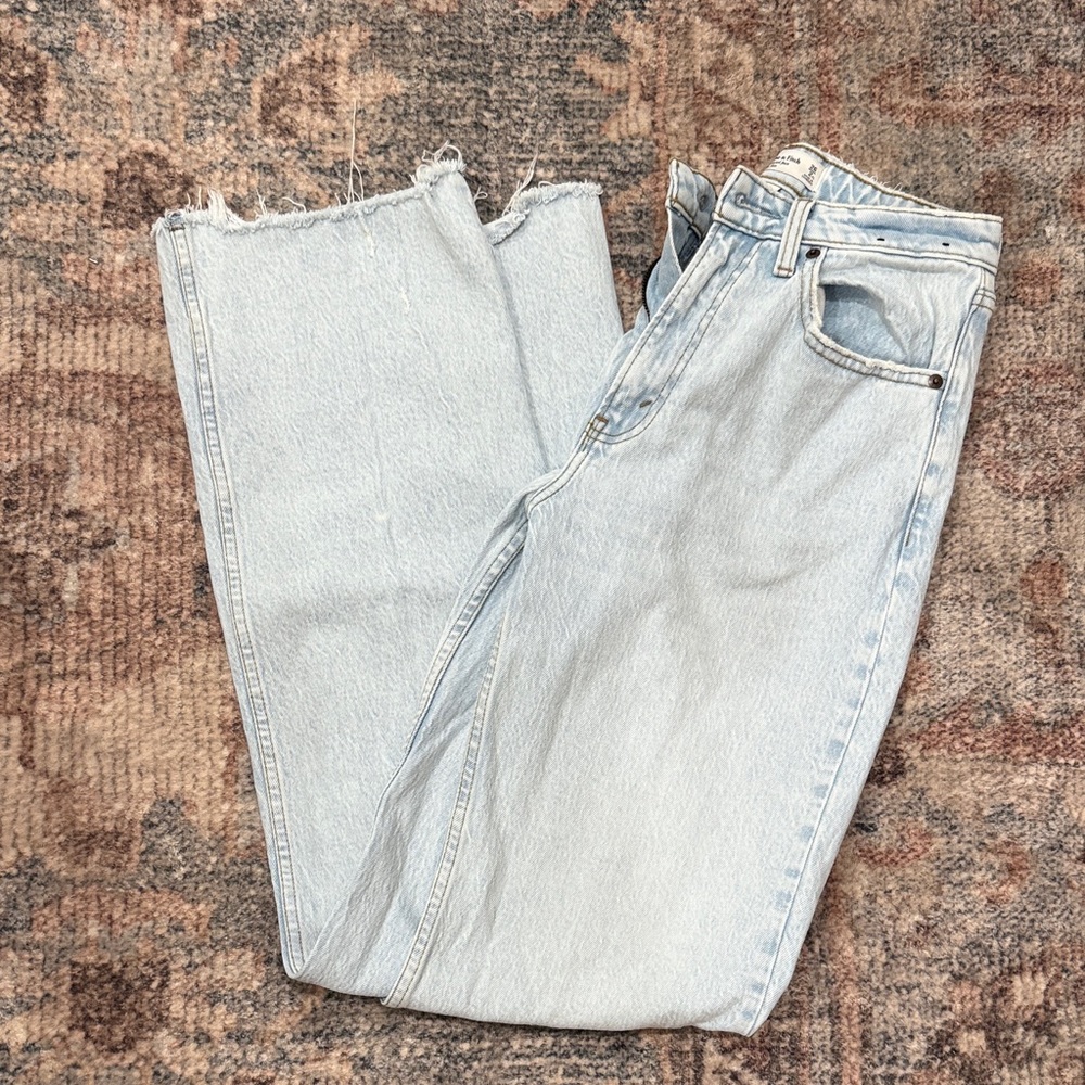 Abercrombie & Fitch Light Blue Straight Leg Jeans